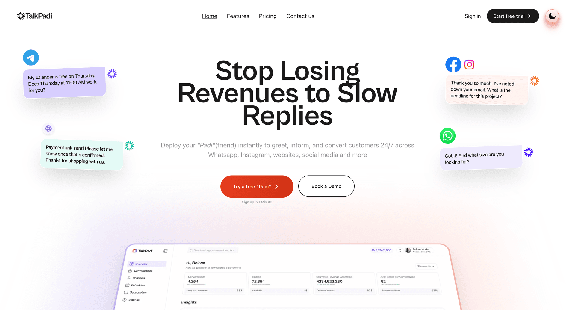 TalkPadi project showcase